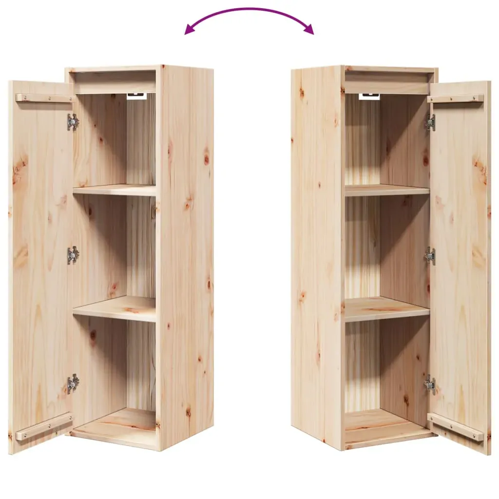 Wall Cabinet 30x30x100 cm Solid Wood Pine Price