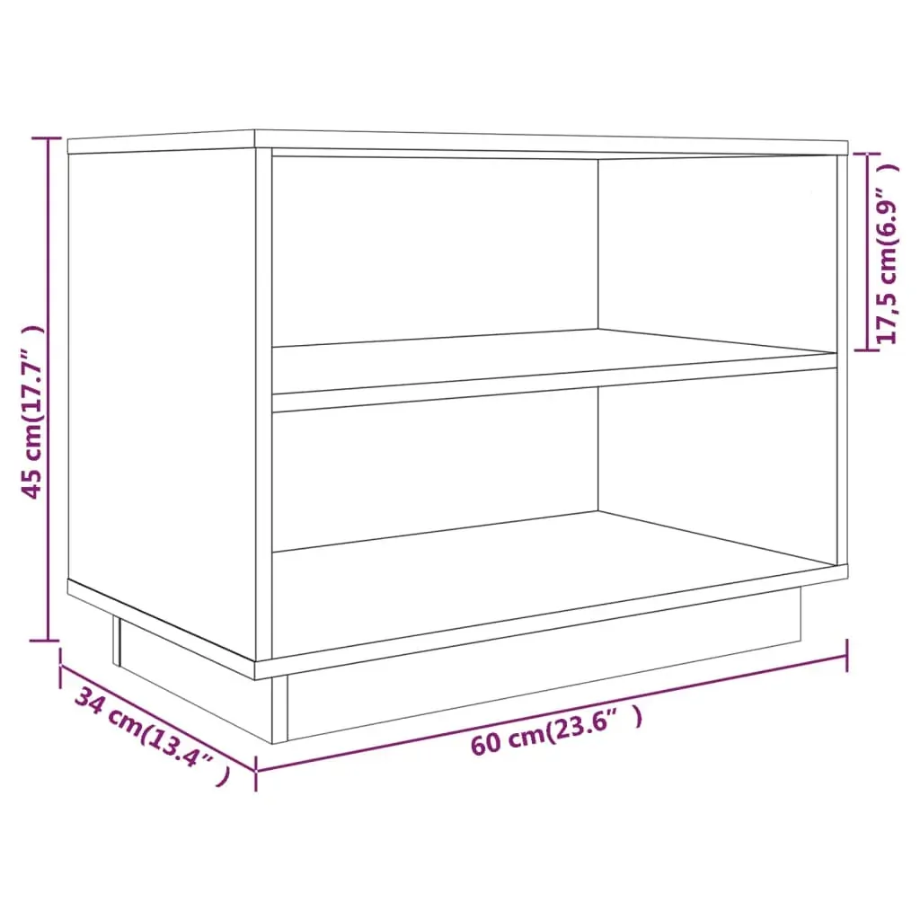Shoe Cabinet 60x34x45 cm Solid Wood Pine Price