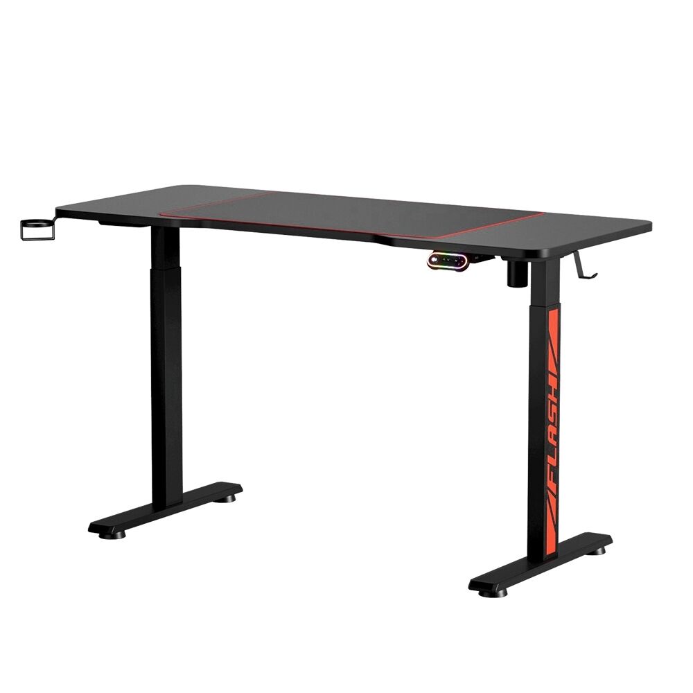 Electric Standing Desk Gaming Desks Sit Stand Table RGB Light Home Office. Price