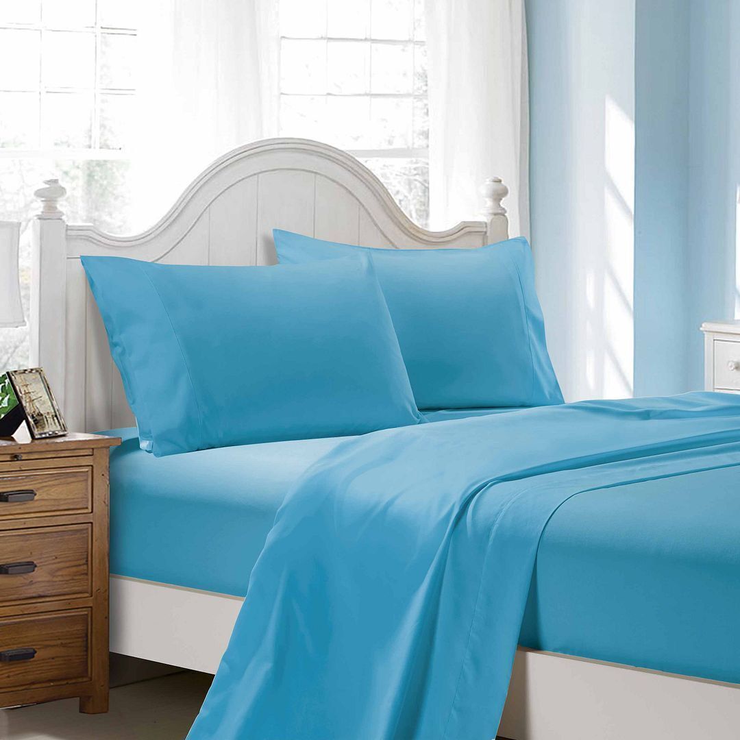 1000TC Ultra Soft King Single Size Bed Flat & Fitted Sheet Set Price