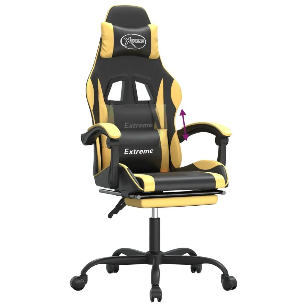 Gaming Chair with Footrest and Faux Leather Price