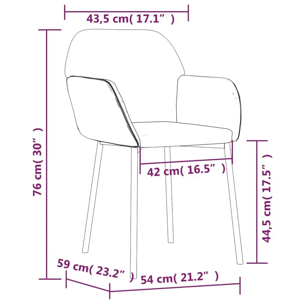 Dining Chairs 2 pcs Velvet Price