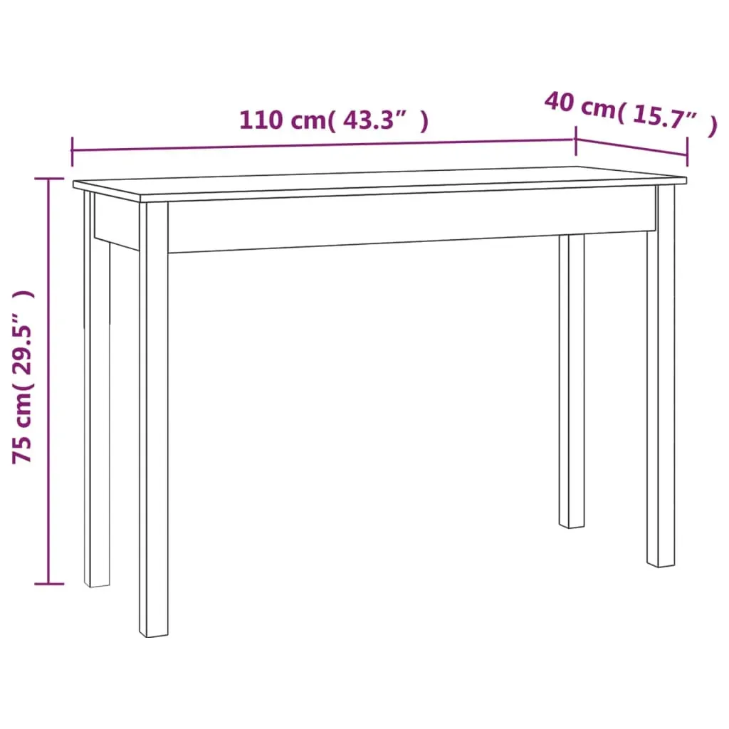 Console Table Solid Wood Pine Price