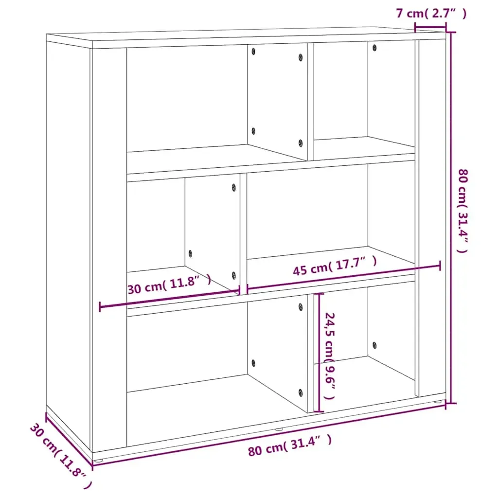 Sideboard 80x30x80 cm Engineered Wood Price
