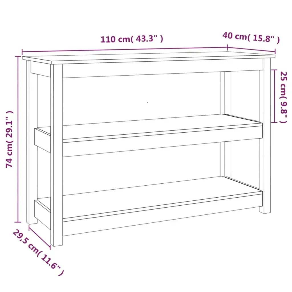Console Table Solid Wood Pine Price