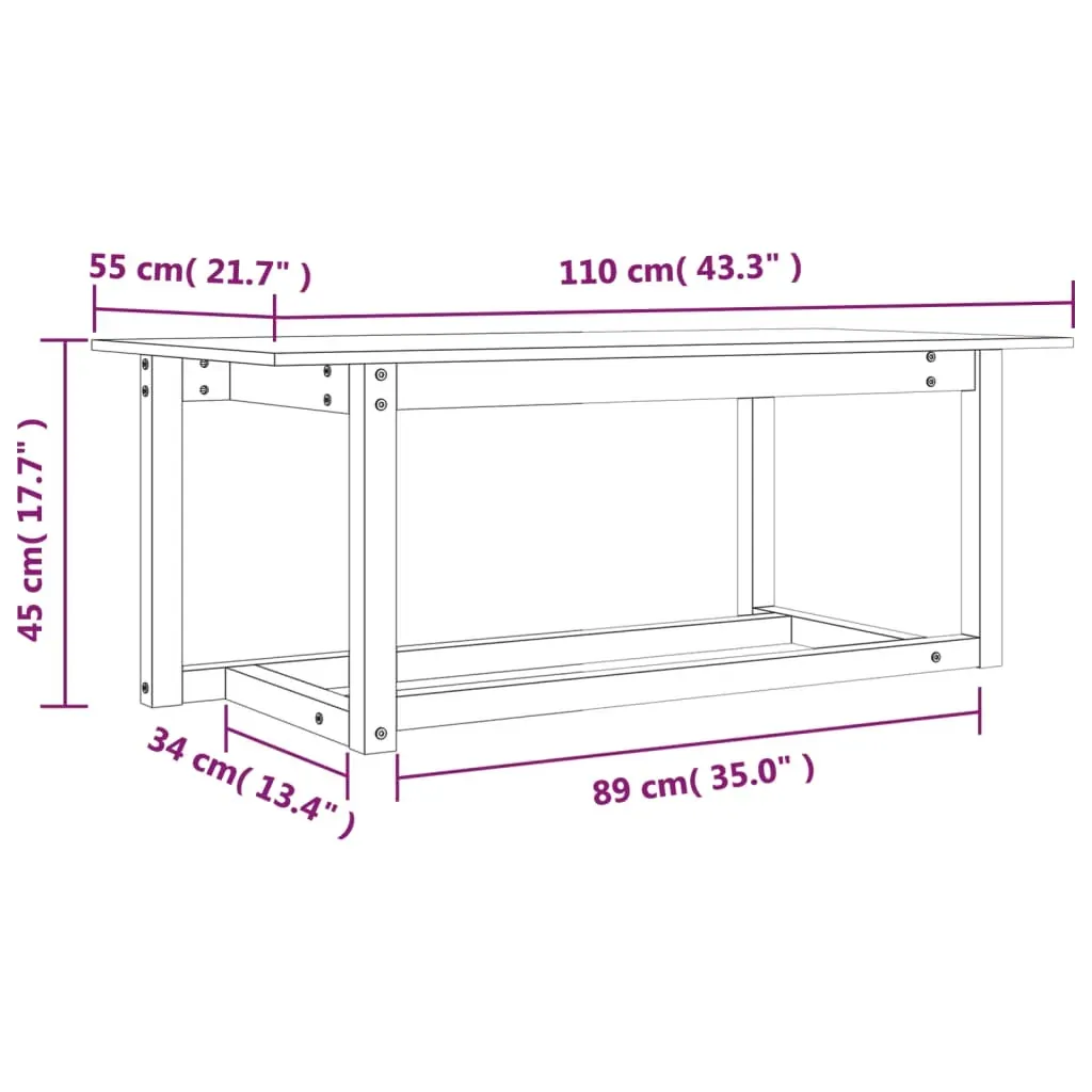 Coffee Table Solid Wood Pine Price