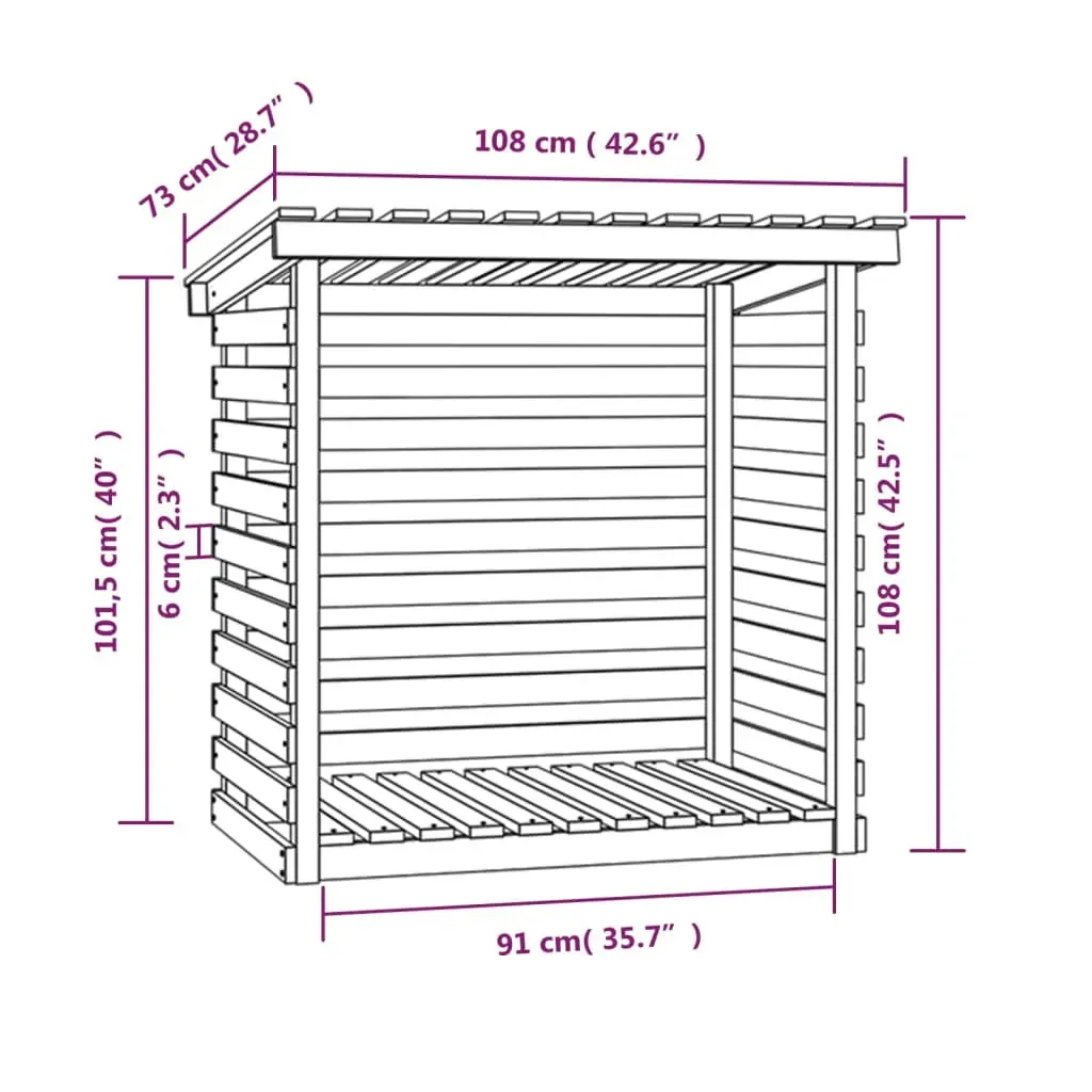 Firewood Rack Solid Wood Pine Price