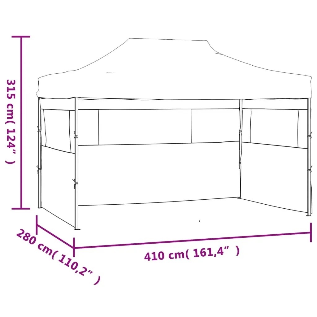 Professional Folding Party Tent with 3 Sidewalls 3x4 m Steel Price