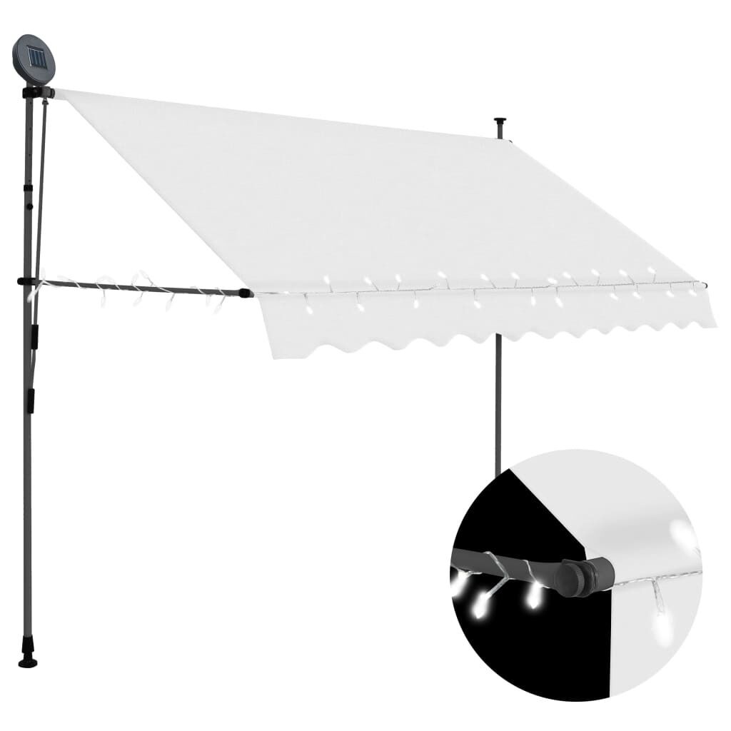 Manual Retractable Awning with LED Price