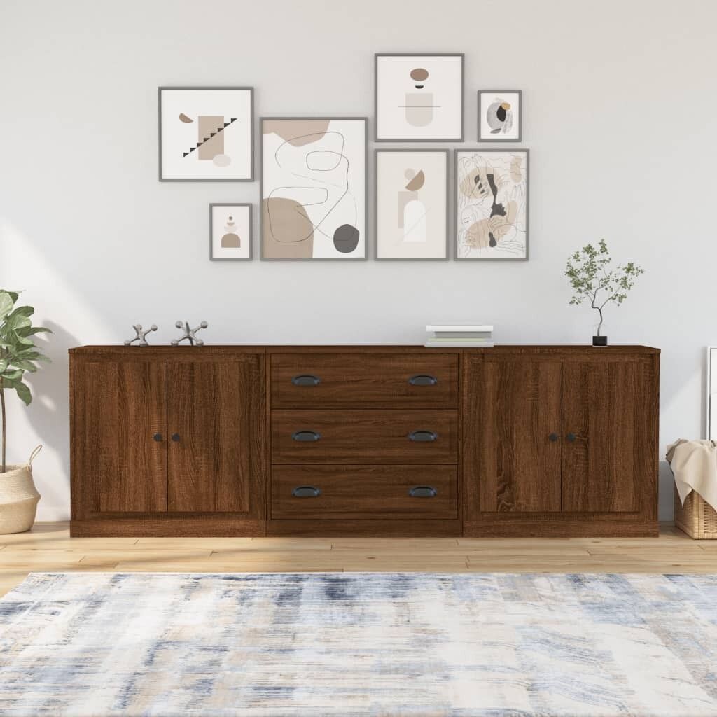 Sideboards 3 pcs Engineered Wood Price