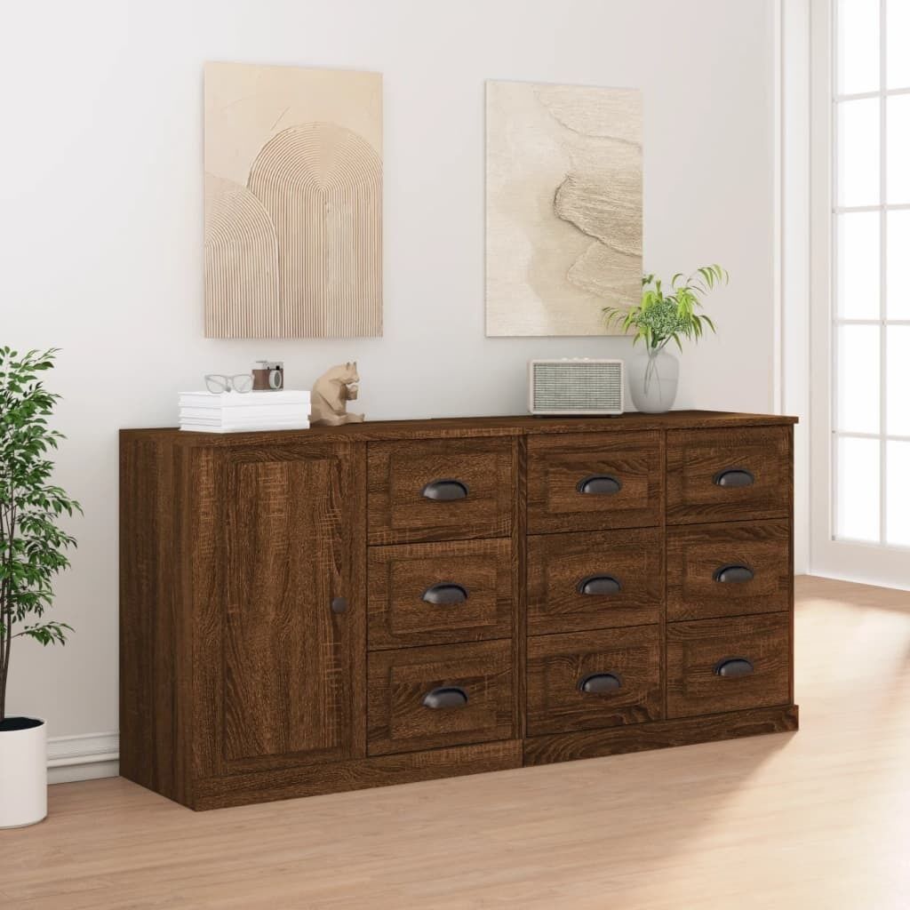 Sideboards 3 pcs Engineered Wood Price