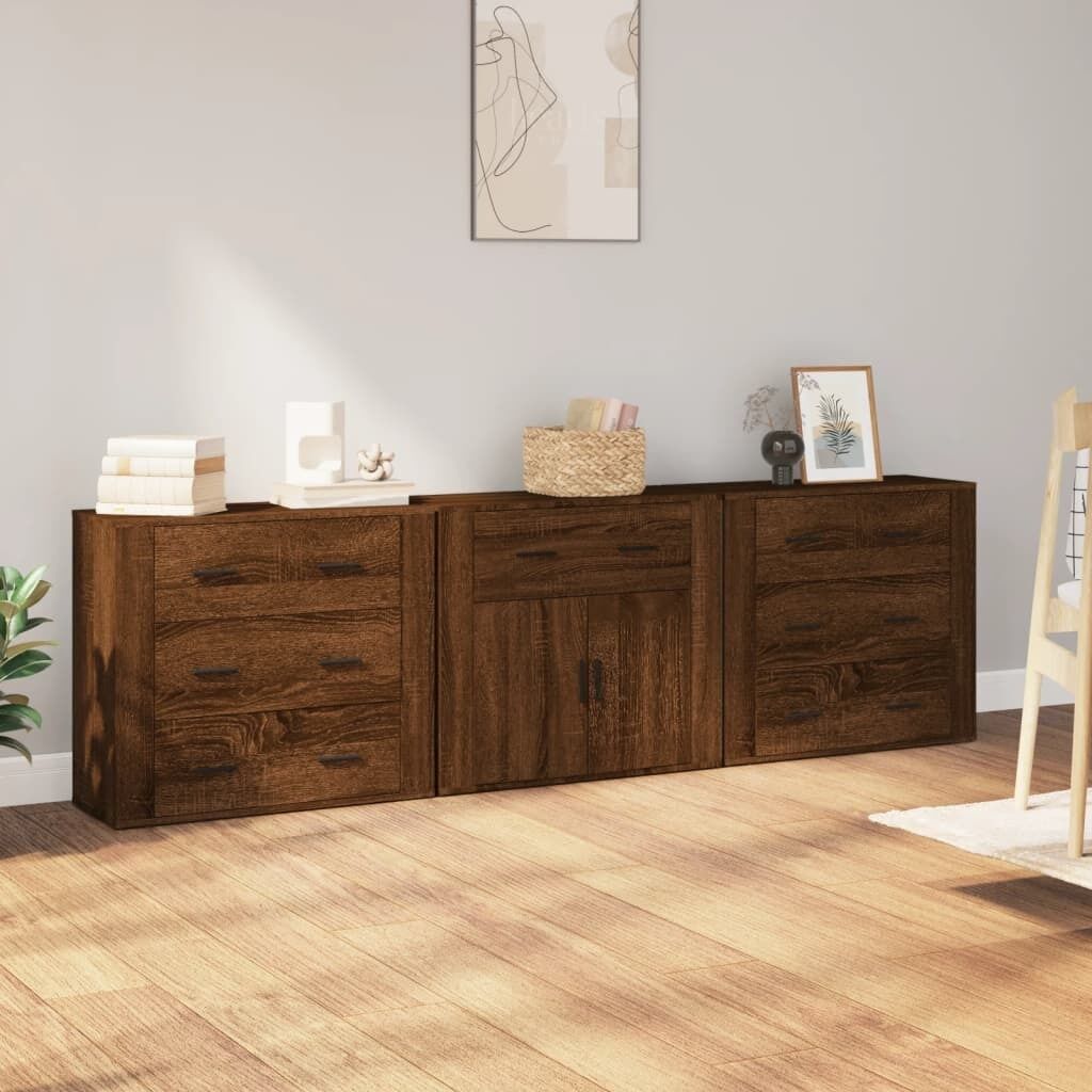 Sideboards 3 pcs Engineered Wood Price