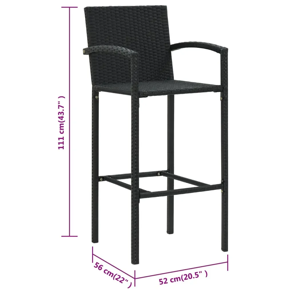 Bar Stools Poly Rattan Price