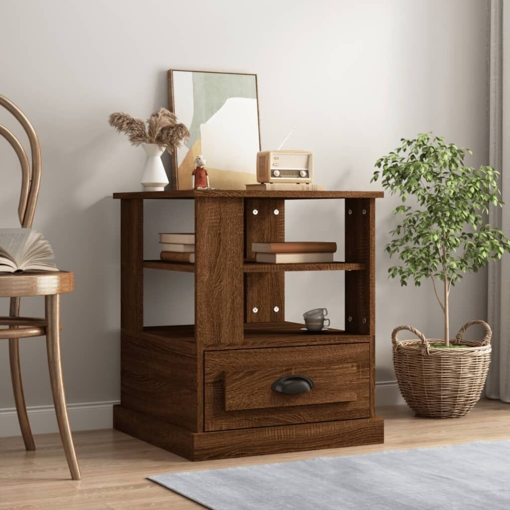 Side Table 50x50x60 cm Engineered Wood Price