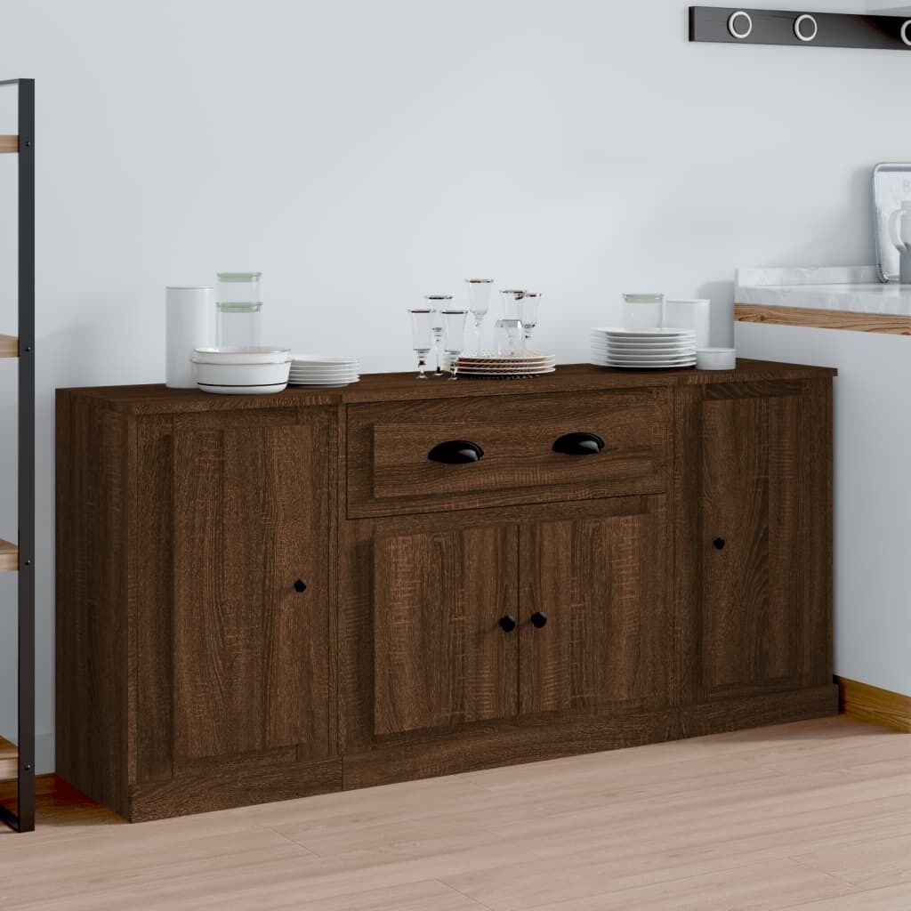 Sideboards 3 pcs Engineered Wood Price