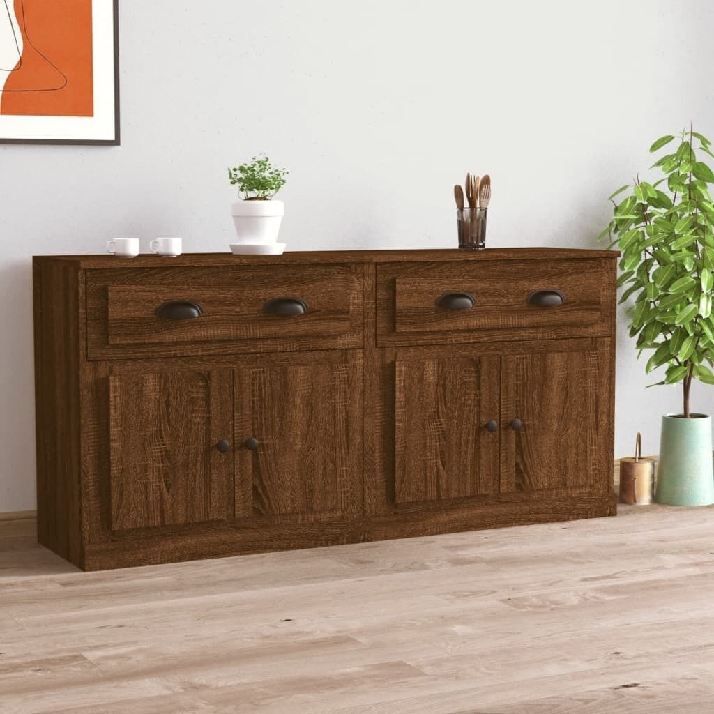 Sideboards 2 pcs Engineered Wood Price