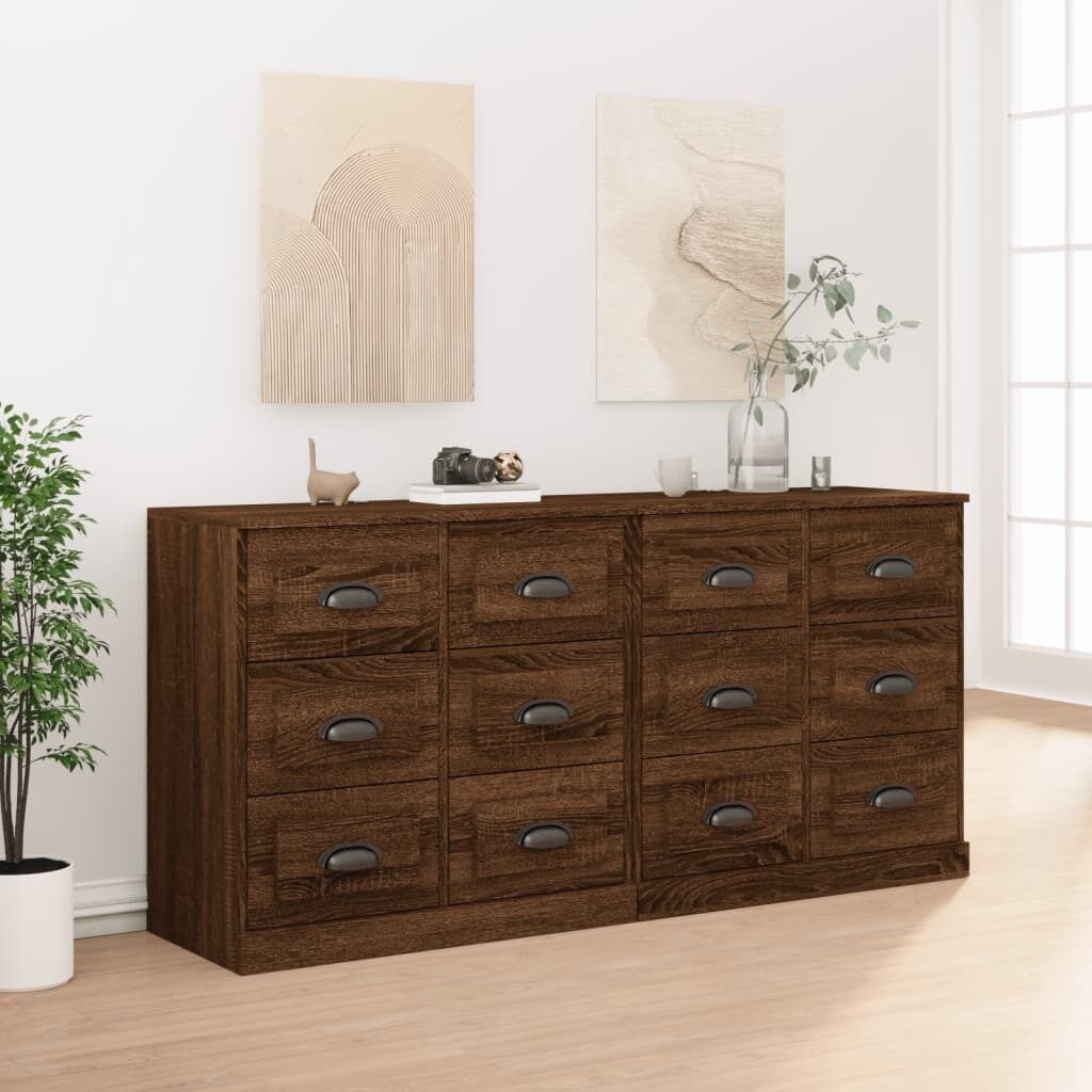 Sideboards 2 pcs Engineered Wood Price