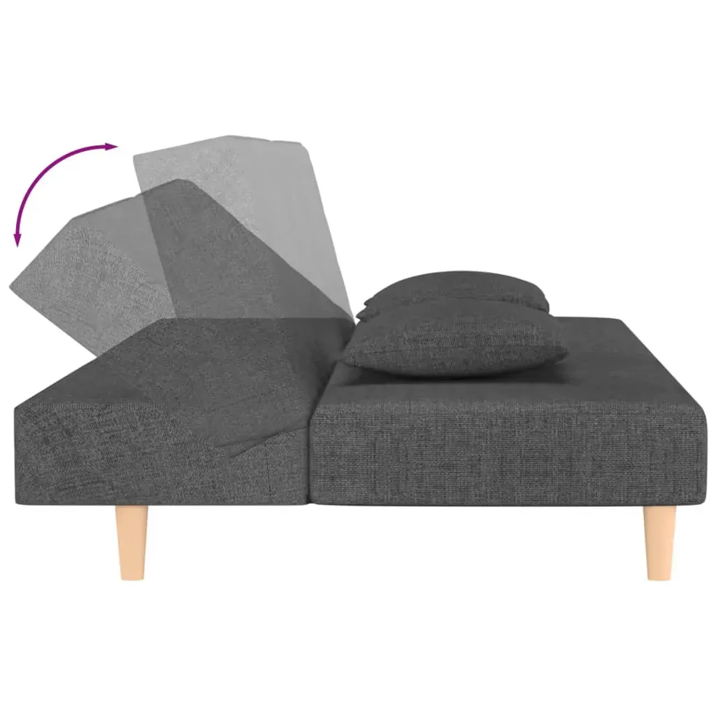 Wahiawa 2-Seater Sofa Bed with Two Pillows Fabric Price
