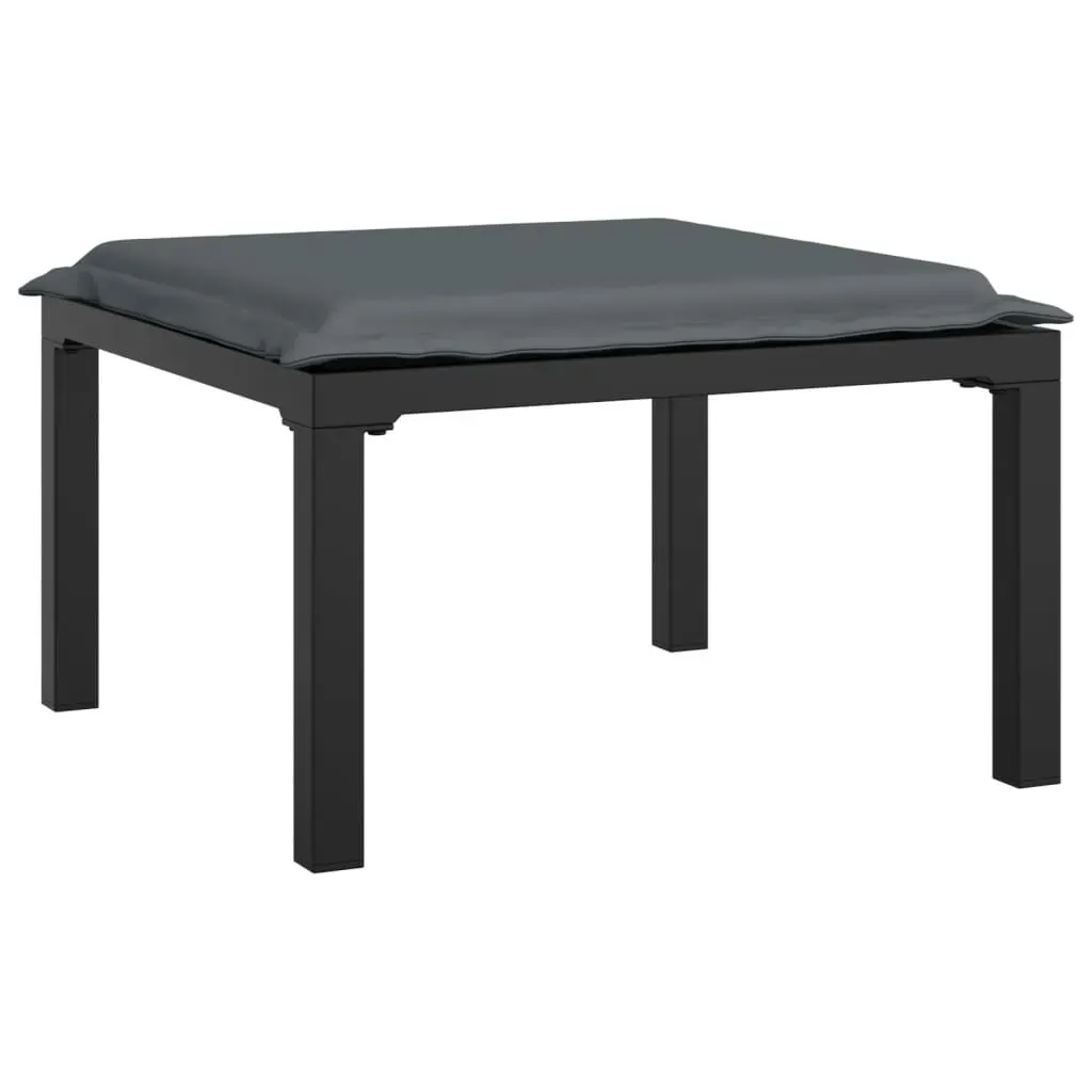 Garden Lounge Set Black and Grey Poly Rattan Price