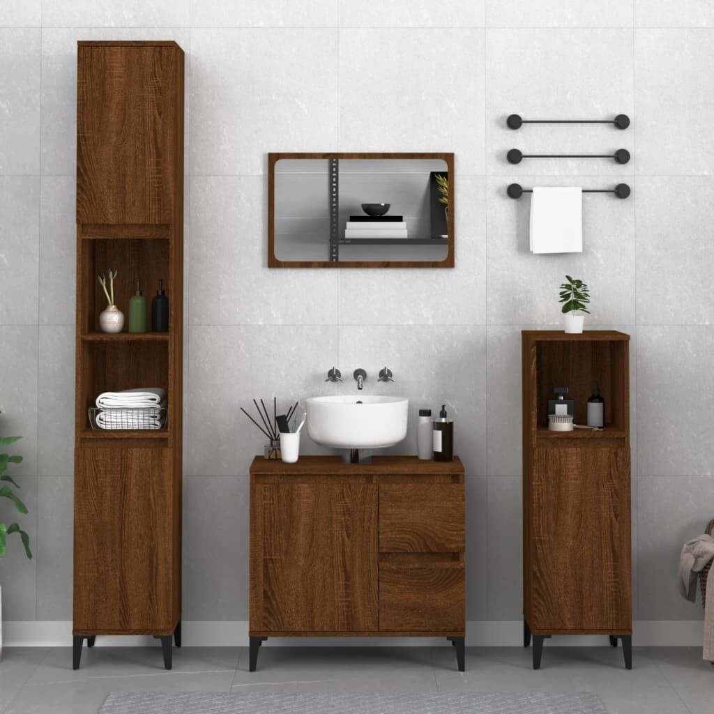 Bathroom Cabinet 30x30x100 cm Engineered Wood Price