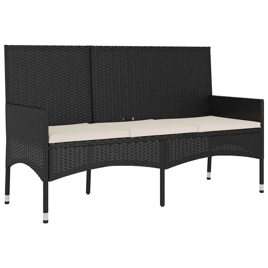 4 Piece Garden Lounge Set with Cushions Poly Rattan Price