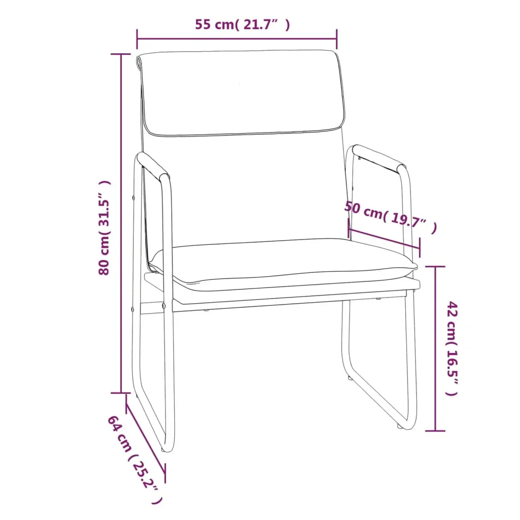 Lounge Chair 55x64x80 cm Fabric Price
