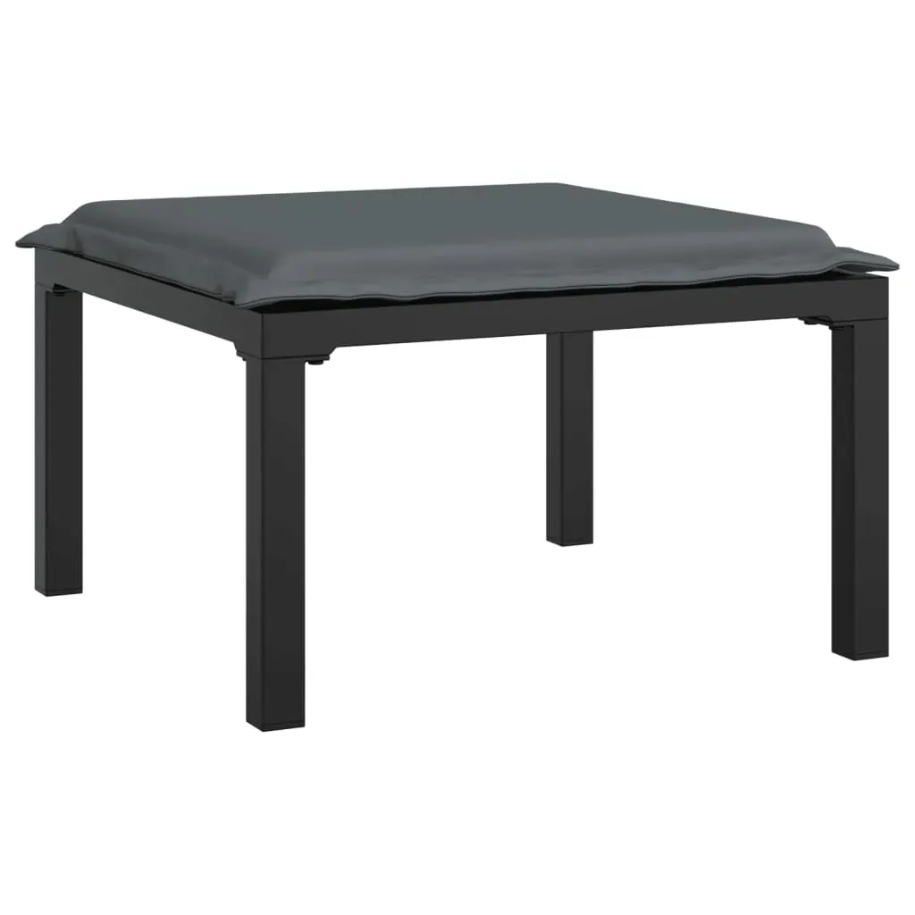 Garden Lounge Set Black and Grey Poly Rattan Price