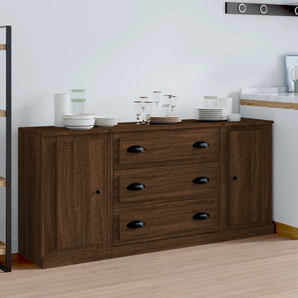 Sideboards 3 pcs Engineered Wood Price