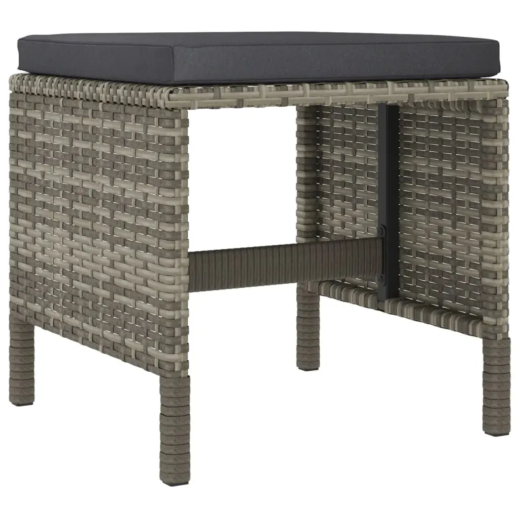 6 Piece Garden Dining Set with Cushions Poly Rattan Price