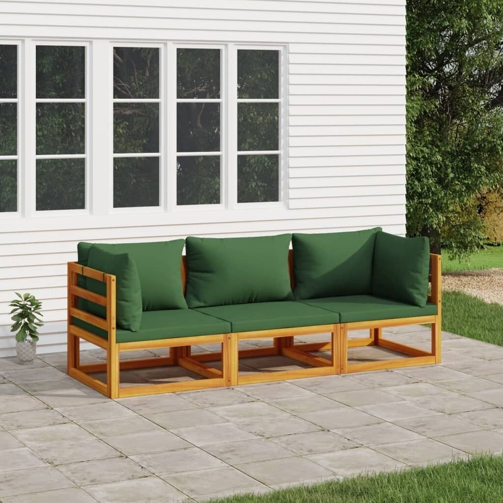Garden Lounge Set with Cushions Solid Wood Price