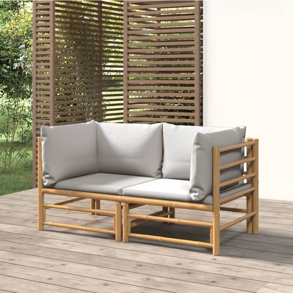 Garden Lounge Set with Cushions Bamboo Price
