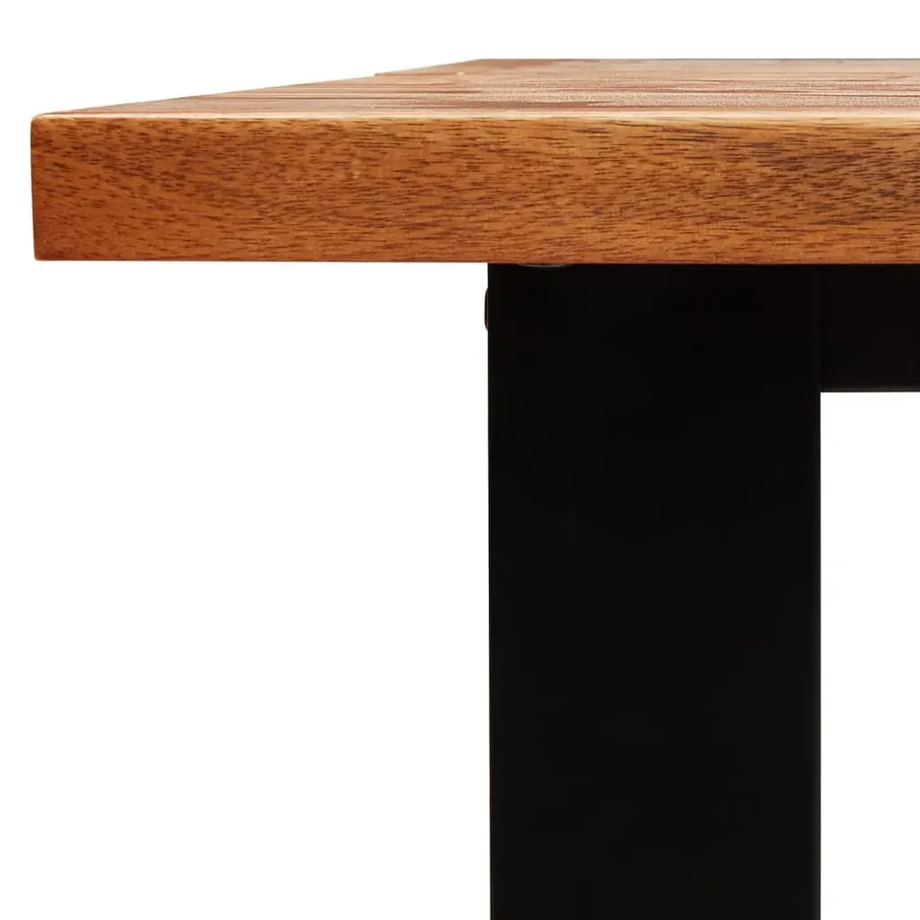 3 Piece Dining Set with Live Edge Solid Acacia Wood Price