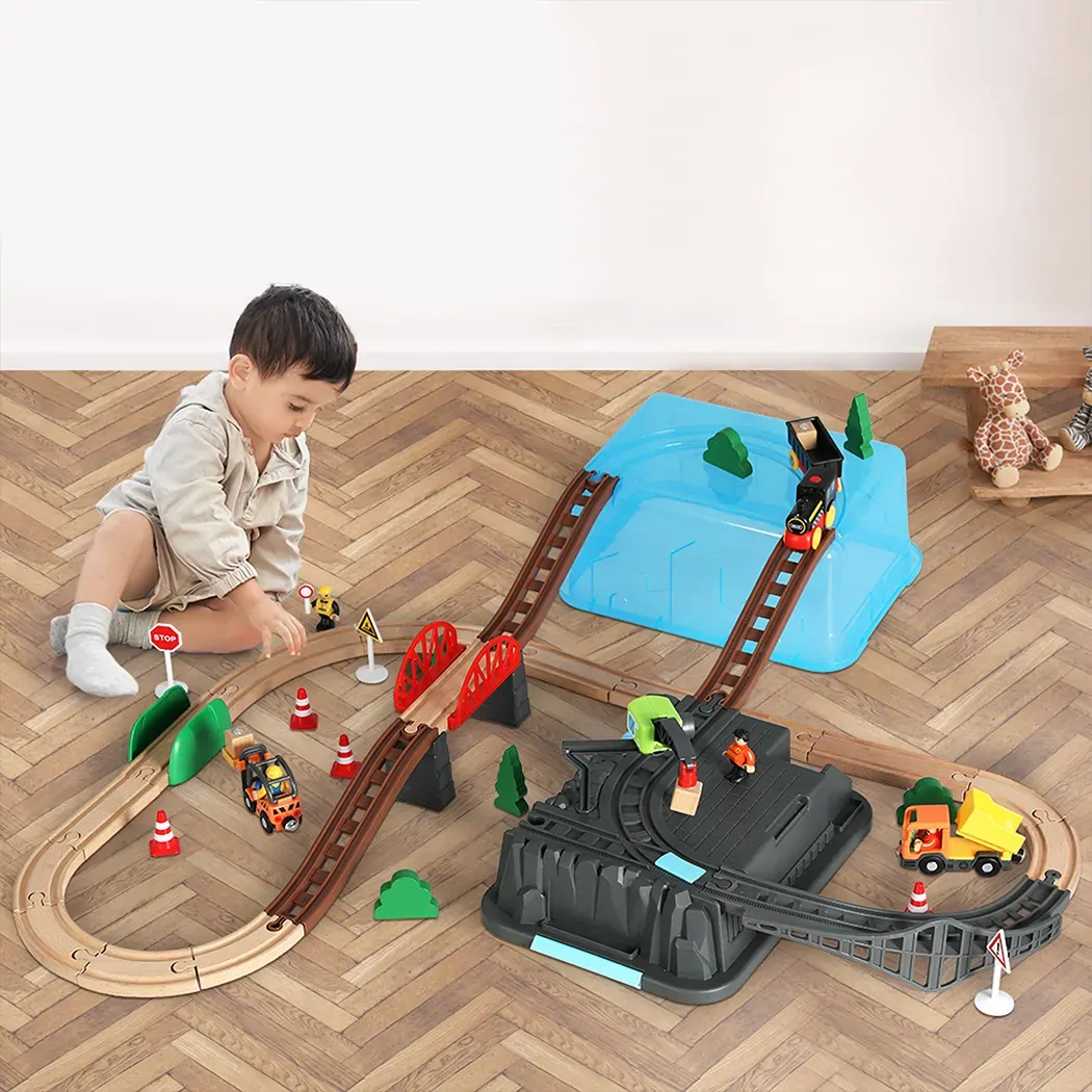 Toy Train Set Track DIY Wooden Price