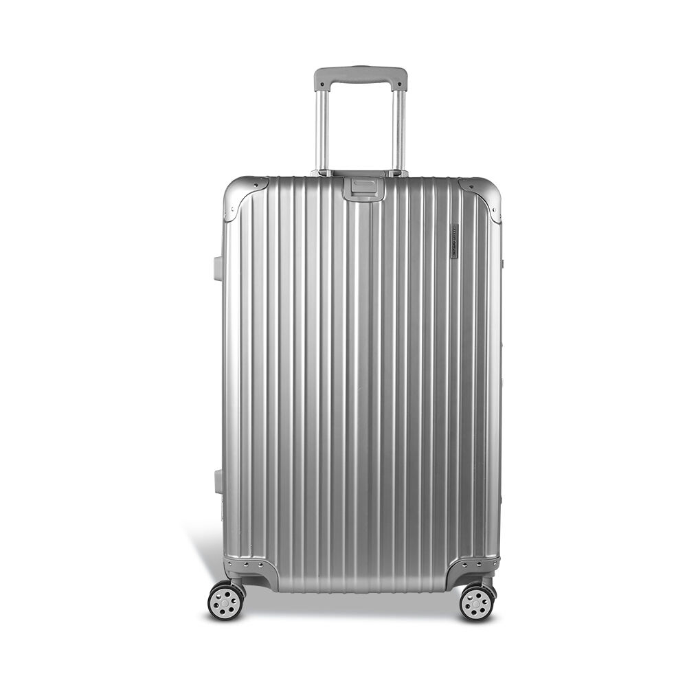 Wanderlite 28" Luggage Trolley Travel Suitcase Set TSA Carry On Lightweight Aluminum Silver Price