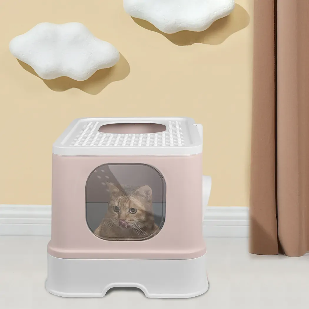 Cat Litter Box Fully Enclosed Kitty Coffee Price