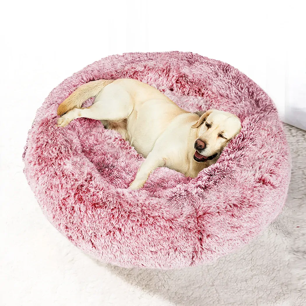 Pet Bed Memory Foam Dog Donut Pink X-Large Price