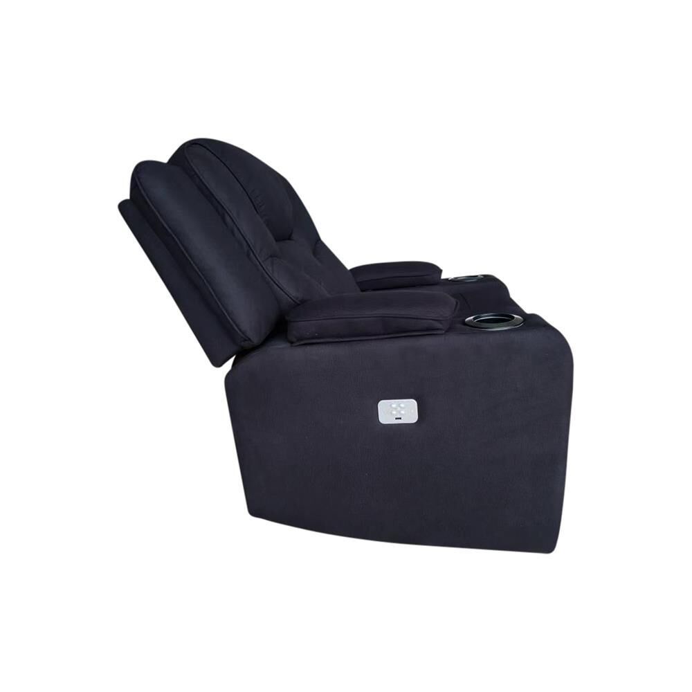Arnold Recliner Rhino Leather 3R+1R+1R Black Price