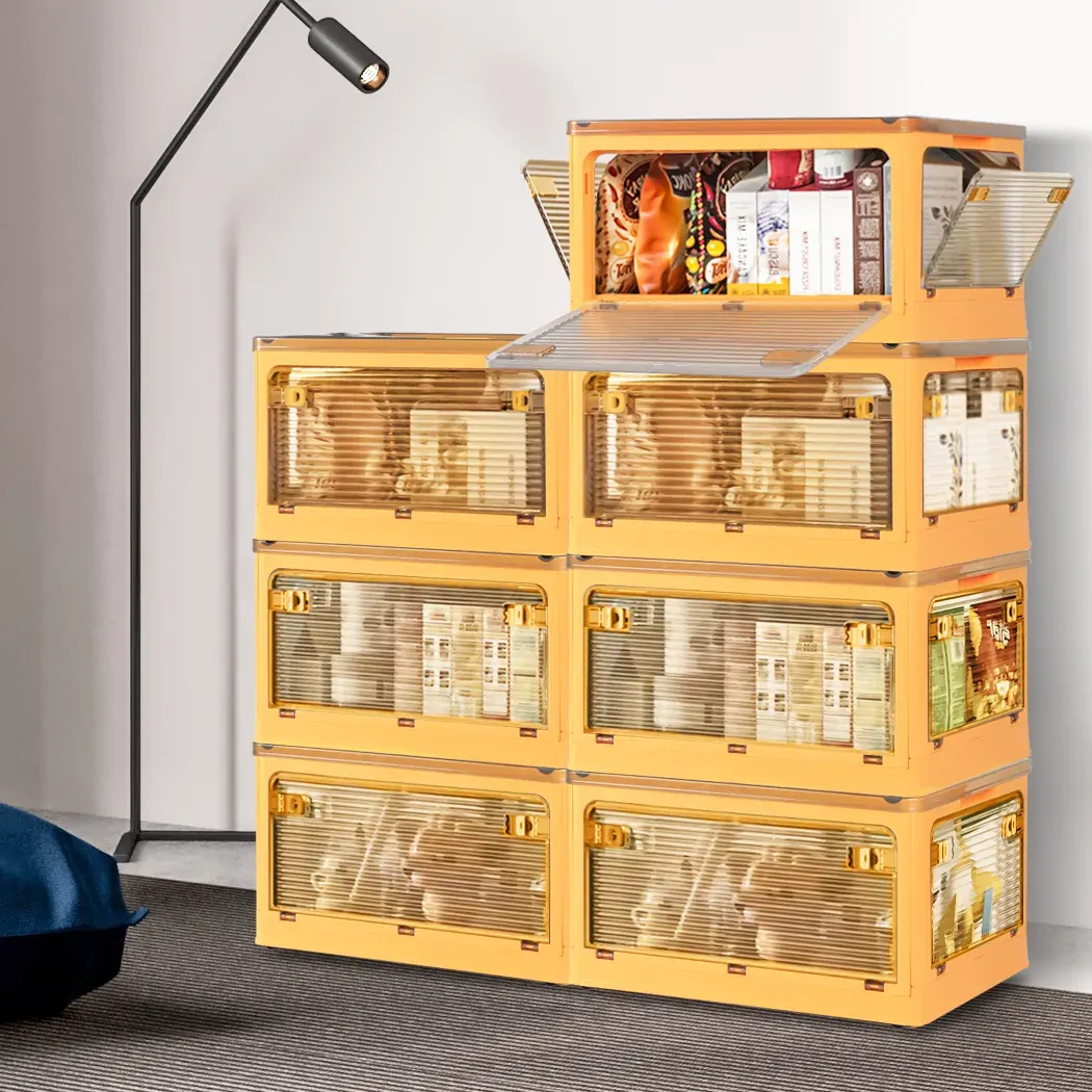 Storage Containers with Lid Clothes S Orange Small Price