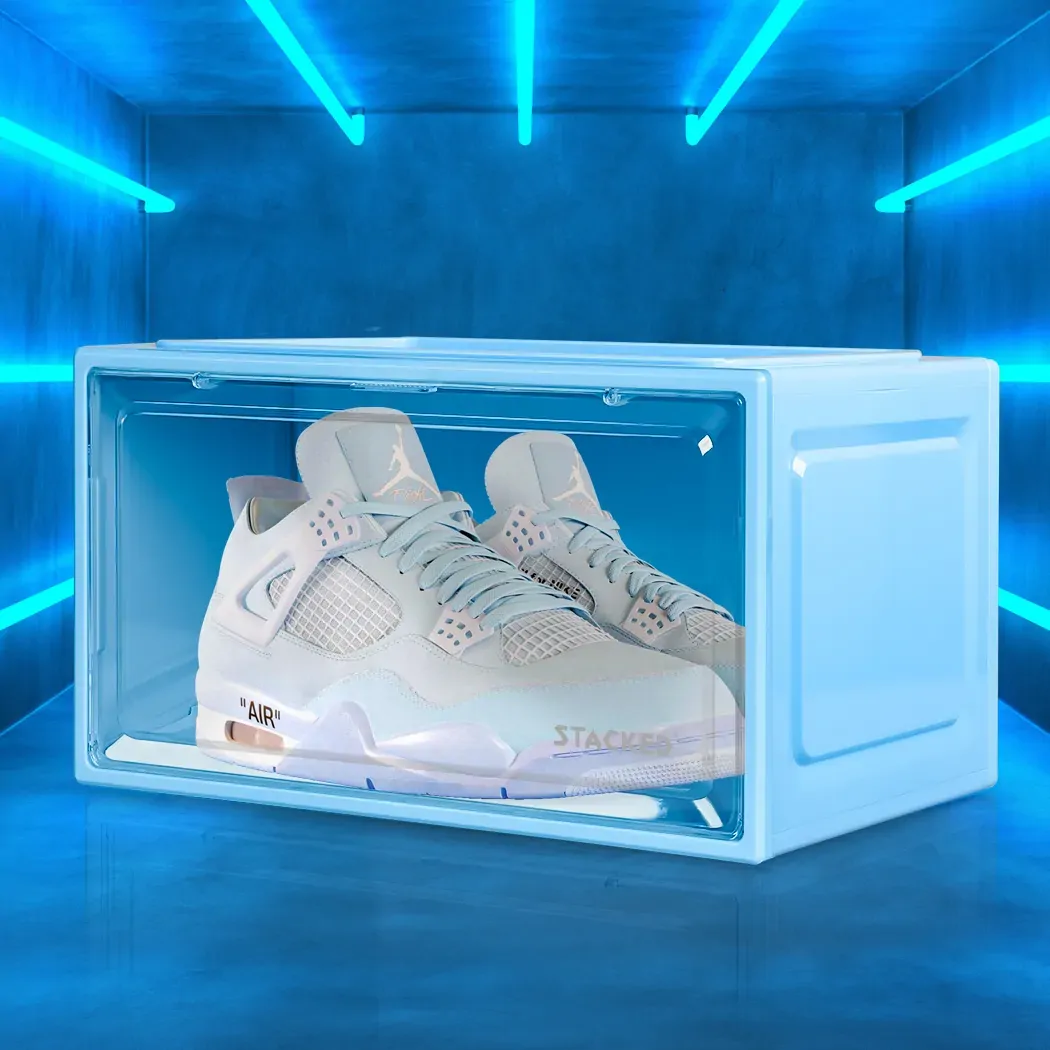 Sneaker Display Case Shoe Storage Blue Price
