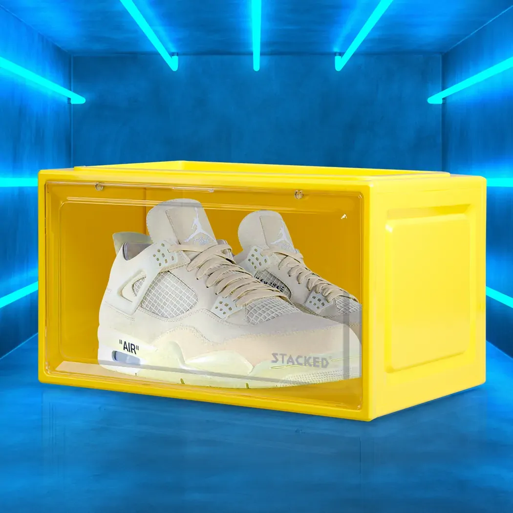 Sneaker Display Case Clear Shoe Yellow Price