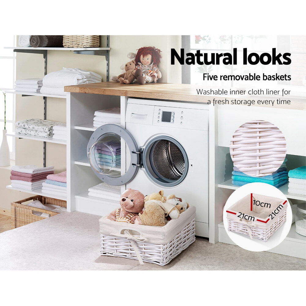 Artiss 5 Chest of Drawers with 5 Baskets - MAY Price