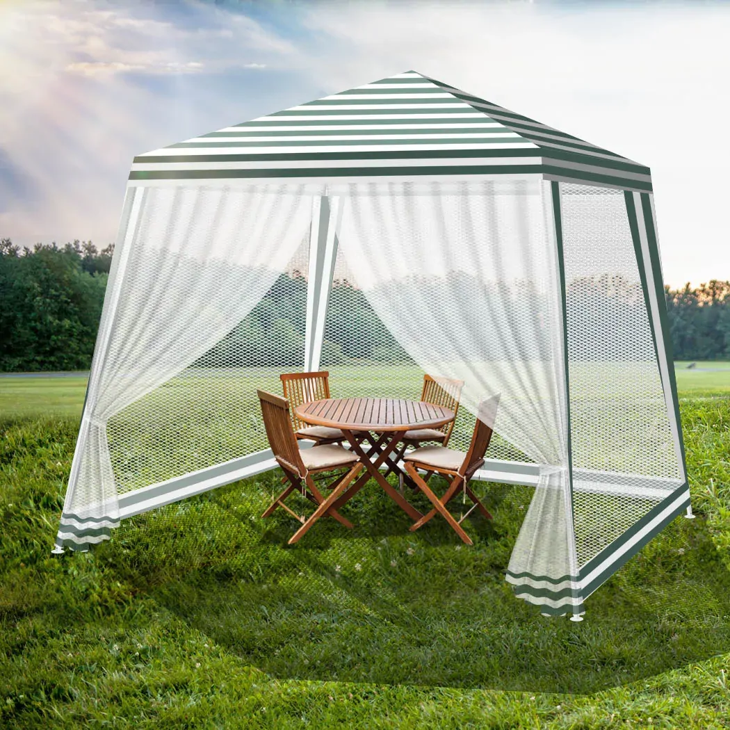 Gazebo Marquee 3x3m Mesh Side Price