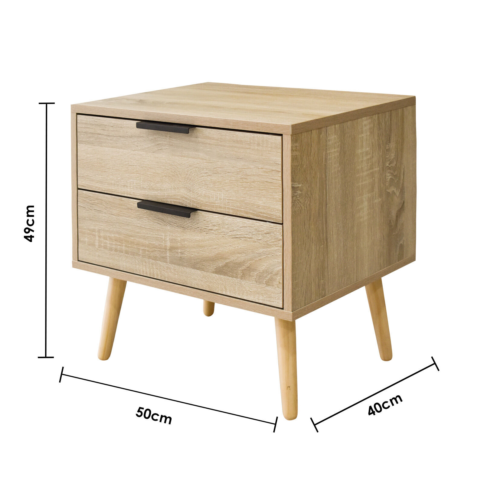 Milano Decor Bedside Table Paddington Drawers Nightstand Unit Cabinet Storage Price