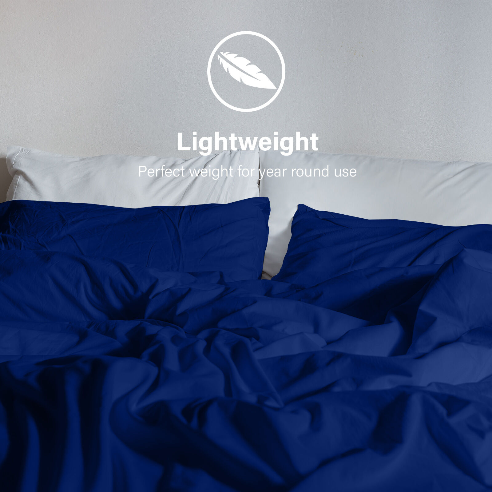 Royal Comfort Vintage Washed 100% Cotton Quilt Cover Set Bedding Ultra Soft - Single - Royal Blue Price