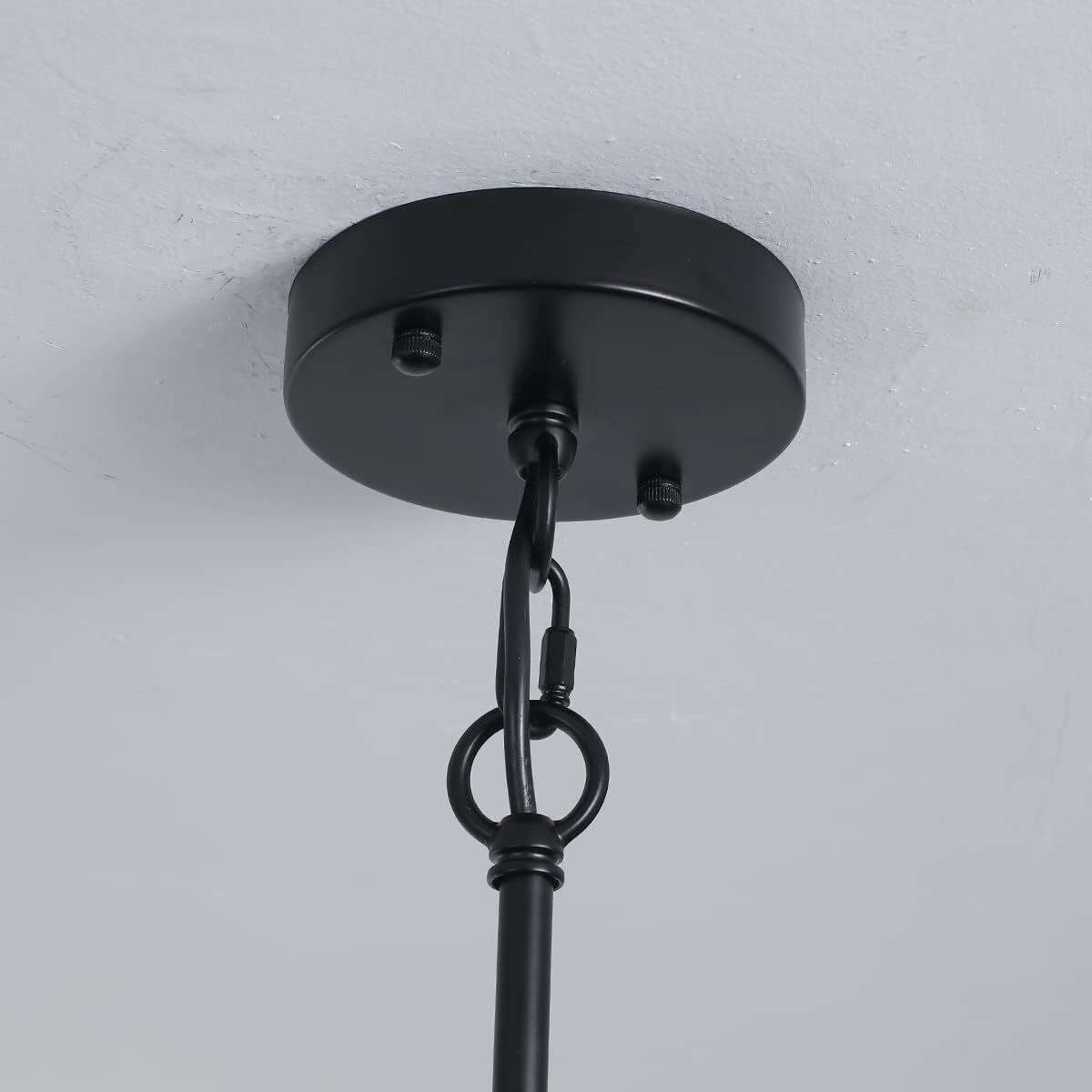 Farmhouse Pendant Light Rustic Lantern Chandelier Black Price