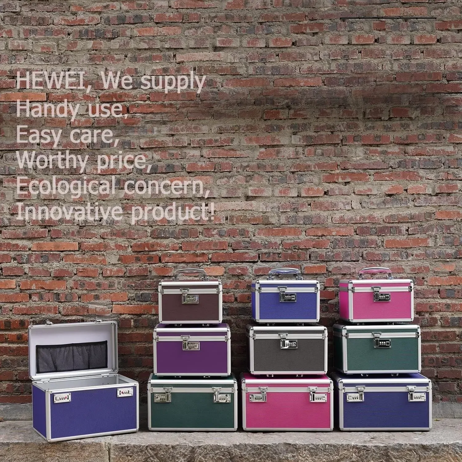 Locking Combination Medicine Box (Purple/Medium) Price