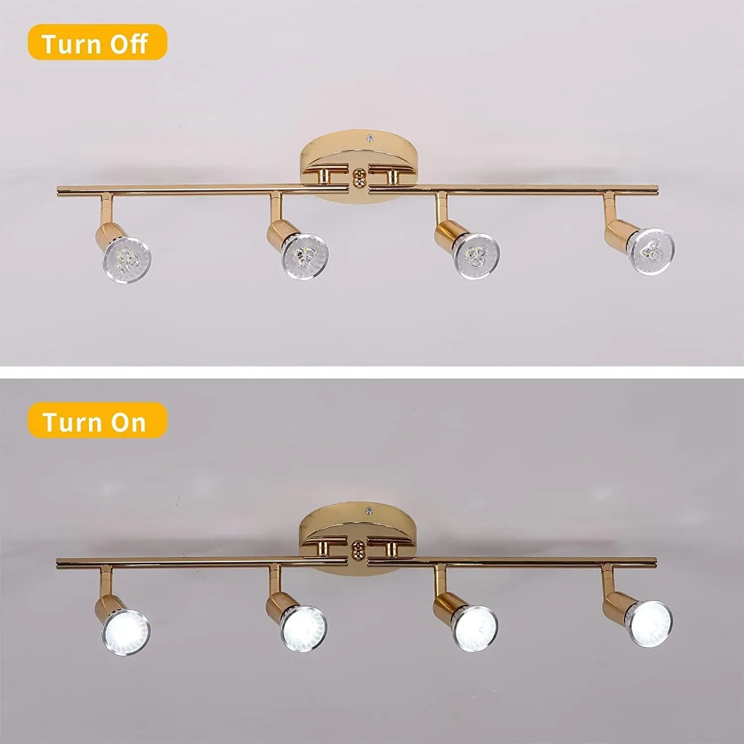 Modern 4-Light Track Lighting Kit LED (Gold) Price