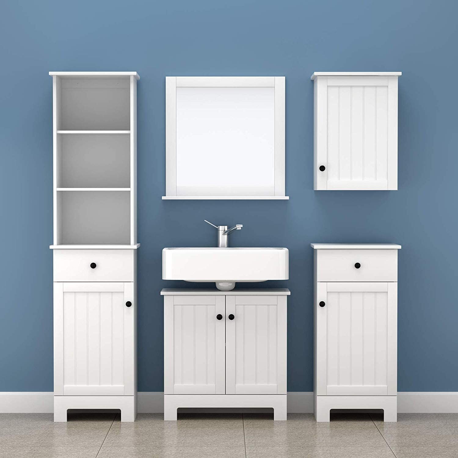 White Wall Cabinet with Door 40x52cm Price