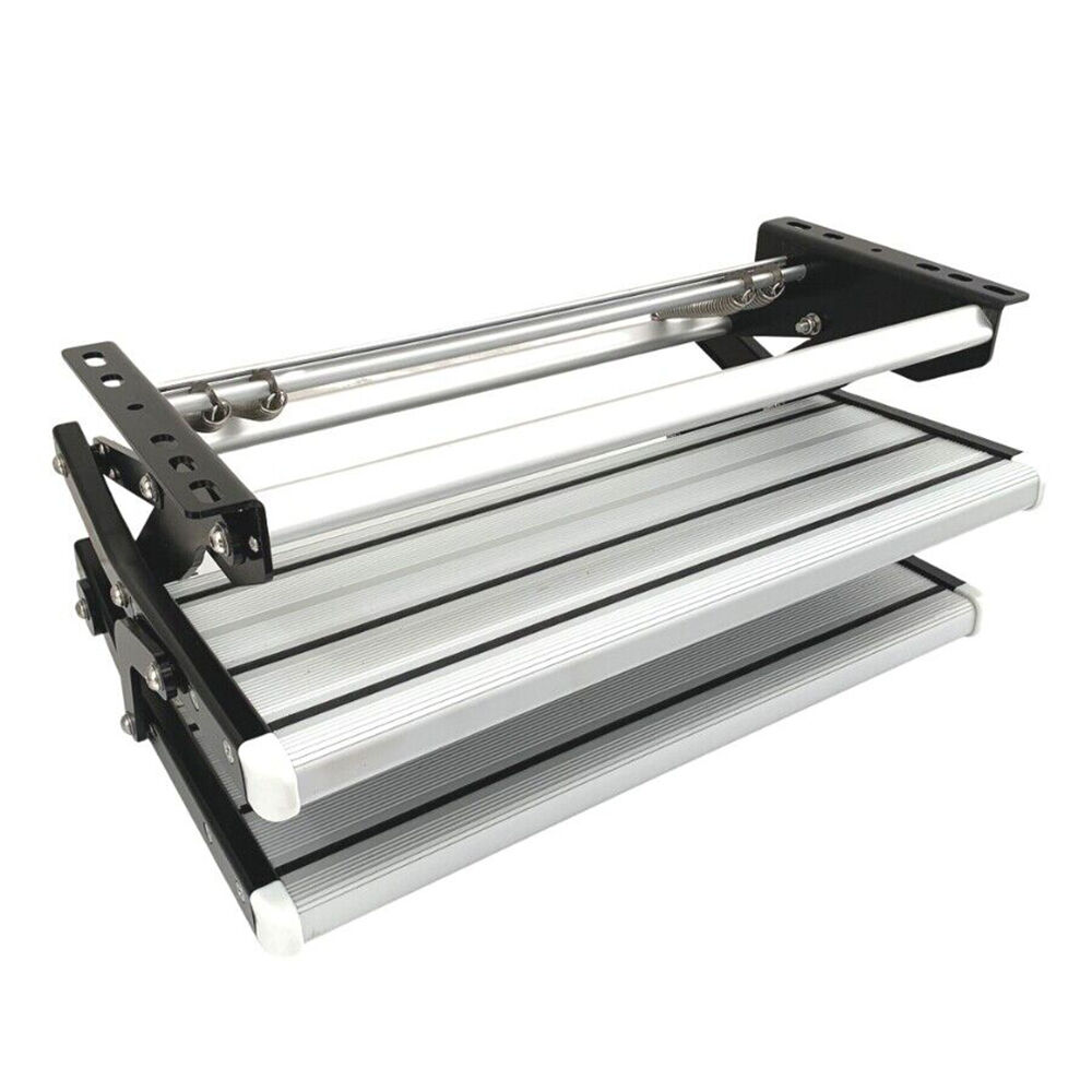 Aluminium Double Caravan Step Pull Out Folding Steps For Road RV Camper Trailer Price