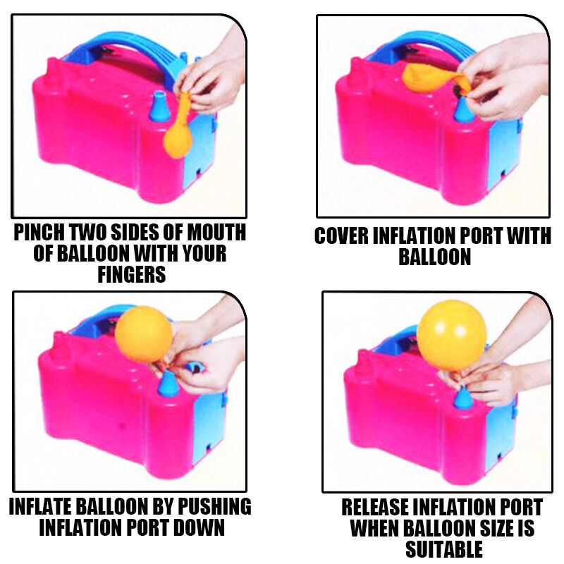Portable Electric Balloon Air Pump+ 80PCS Ballons Inflator 600W Power 2 Nozzles Price